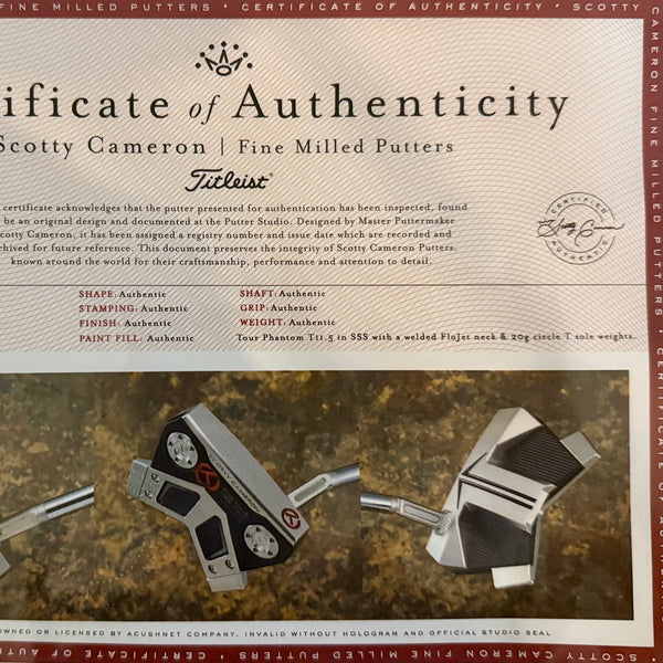 Brand New Phantom X T11.5 SSS w/1st of its Kind Stick Figure Headcover