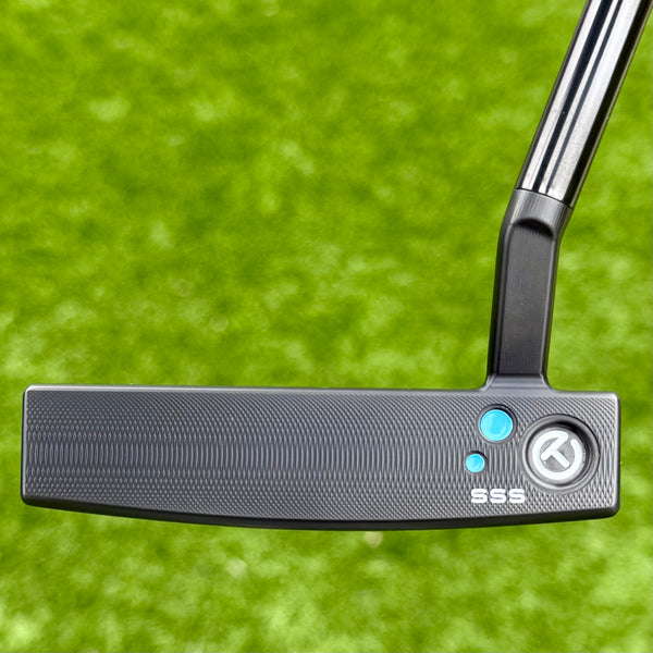 Brand New Blacked Out Tour Fastback 1.5 Tourtype SSS w/Blue Paint Fill & Sight Dot