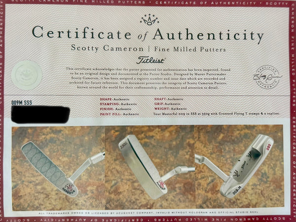 Brand New 009m SSS w/Flying "T" & 7-Point Circle T Crowned Hand Stamps @ 350g