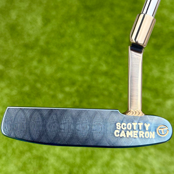 Brand New, "Vault" Exclusive, 2-Tone 009m Carbon in Chrome Blue, Chrome Bronze Neck