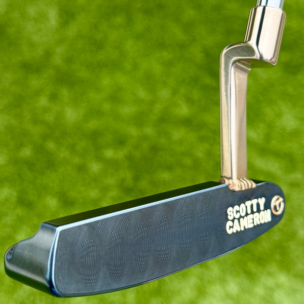 Brand New, "Vault" Exclusive, 2-Tone 009m Carbon in Chrome Blue, Chrome Bronze Neck