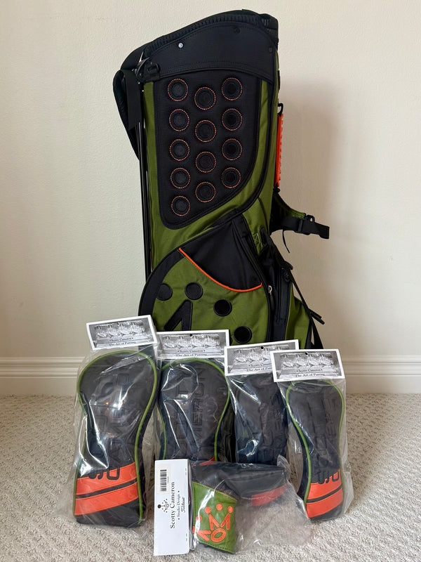 Brand New 2019 Masters Release, Circle T Pathfinder Bag w/Matching 5-Piece Headcover Set