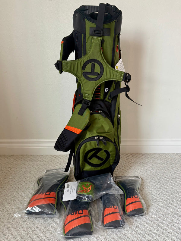 Brand New 2019 Masters Release, Circle T Pathfinder Bag w/Matching 5-Piece Headcover Set