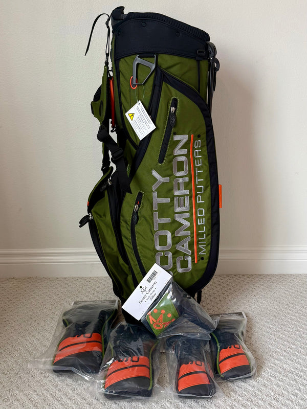 Brand New 2019 Masters Release, Circle T Pathfinder Bag w/Matching 5-Piece Headcover Set