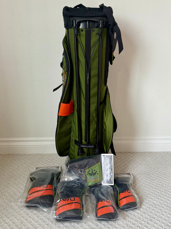 Brand New 2019 Masters Release, Circle T Pathfinder Bag w/Matching 5-Piece Headcover Set