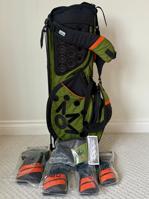 Brand New 2019 Masters Release, Circle T Pathfinder Bag w/Matching 5-Piece Headcover Set
