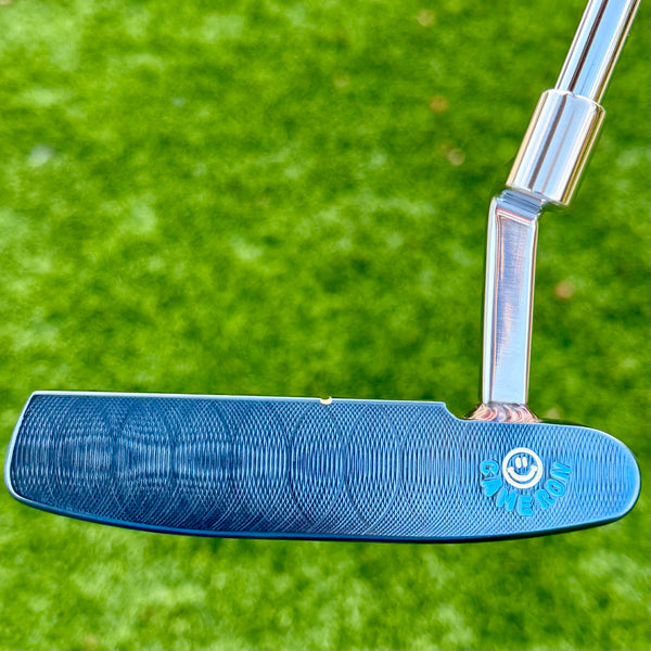 Brand New 2-Tone 009m in Chromatic Blue w/Premium Hand Stamps & Welded Neck