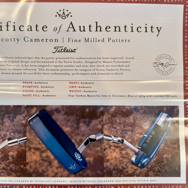 Brand New 2-Tone 009m in Chromatic Blue w/Premium Hand Stamps & Welded Neck