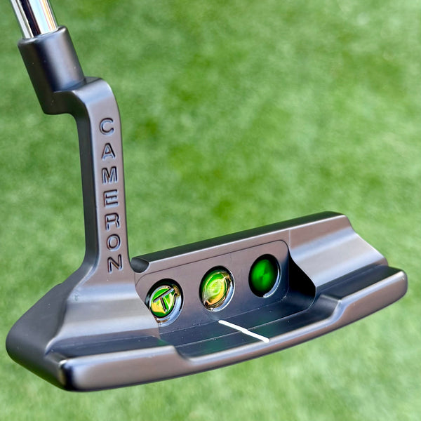 Deep Milled Tour Studio Select Newport 2 In Tour Black Finish & Green Paint Fill