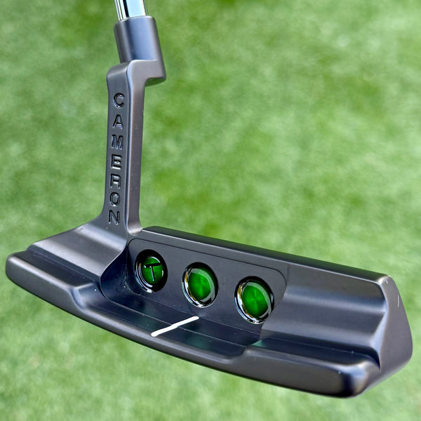 Deep Milled Tour Studio Select Newport 2 In Tour Black Finish & Green Paint Fill