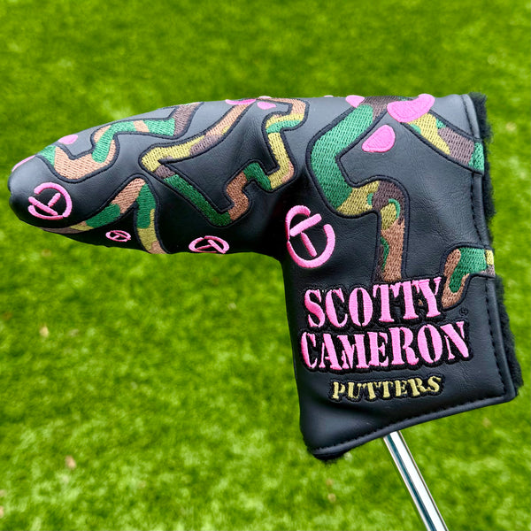 Brand New Circle T Pink/Camo Tour Bulldog Blade Headcover