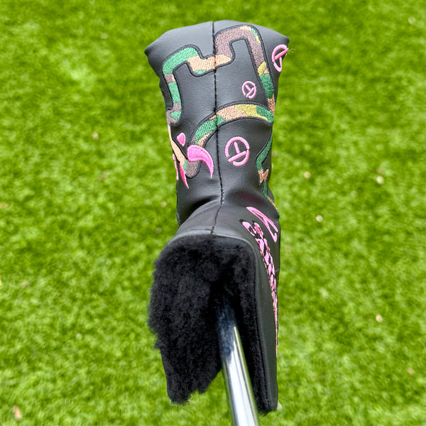 Brand New Circle T Pink/Camo Tour Bulldog Blade Headcover