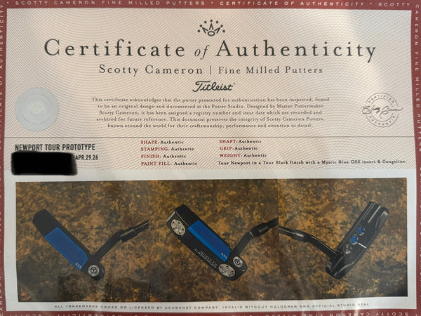 Brand New Blacked Out Tour Newport (TNP) w/Blue GSS Insert
