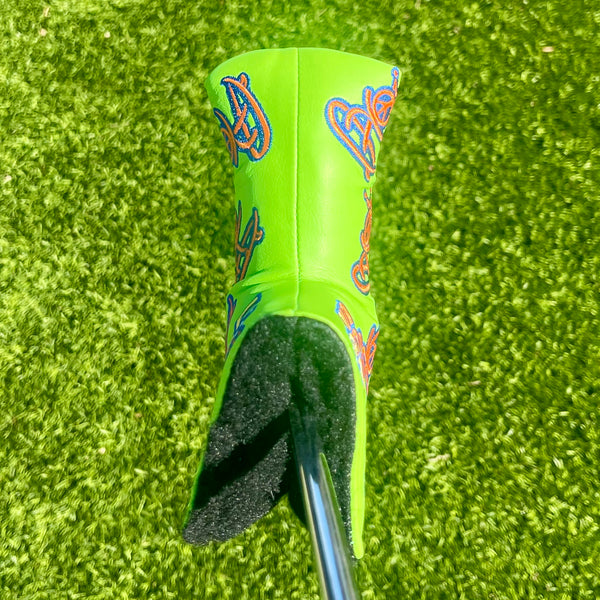 Gallery Limited Release Lime Green Peace Surfer Blade Headcover Gallery Limited Release Lime Green Peace Surfer Blade Headcover
