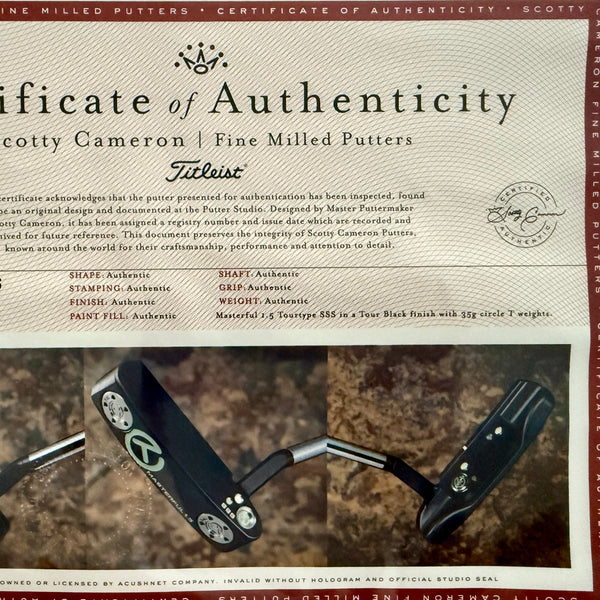 Brand New Black (Cam Smith) Masterful Tourtype 1.5 SSS w/Mint Green Paint Fill