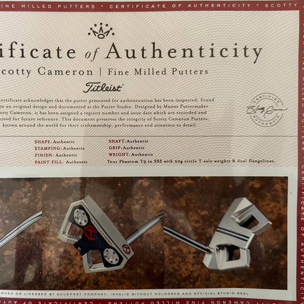 Brand New 2025 Phantom X T9 SSS w/Scotty Blue Camo Tour Bulldog Headcover