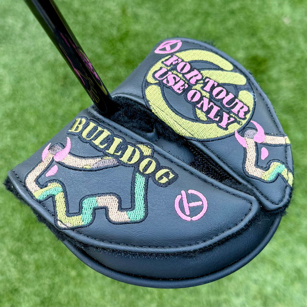 Center Shaft Mid Round Circle T Pink/Camo Tour Bulldog Headcover