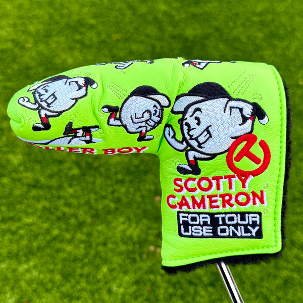 Brand New Black 009m SSS w/Scotty Dog Hand Stamp, Lime Green Paint & Matching Headcover