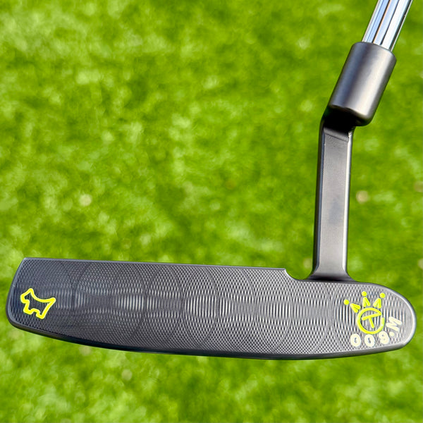 Brand New Black 009m SSS w/Scotty Dog Hand Stamp, Lime Green Paint & Matching Headcover