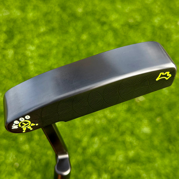 Brand New Black 009m SSS w/Scotty Dog Hand Stamp, Lime Green Paint & Matching Headcover