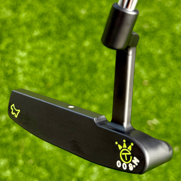 Brand New Black 009m SSS w/Scotty Dog Hand Stamp, Lime Green Paint & Matching Headcover