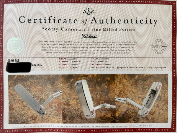 Brand New 009m SSS w/Crowned Circle T Scotty Dog Hand Stamp @ 350g