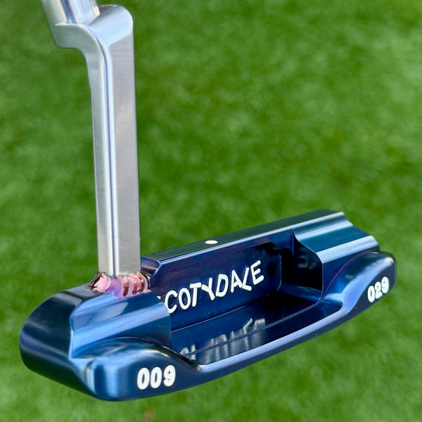 Brand New 2-Tone Chromatic Blue Scotydale 009m w/Tungsten Sole Weights & Welded Polished Neck
